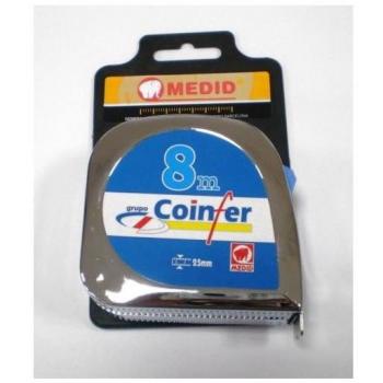 Flexómetro cromo con freno 8m. CL-1825