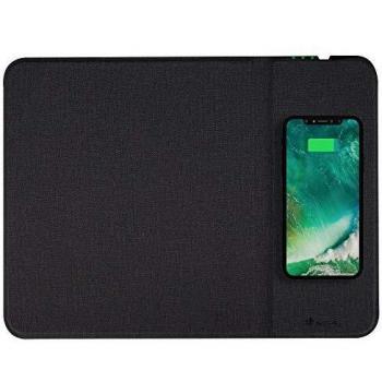 NGS PIER Wireless Charging Gaming Mouse Pad - Qi Compatible, 324mm x 244mm, Black