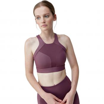 Top Deportivo Mujer Luana de Alto Soporte en Color Vino - XL