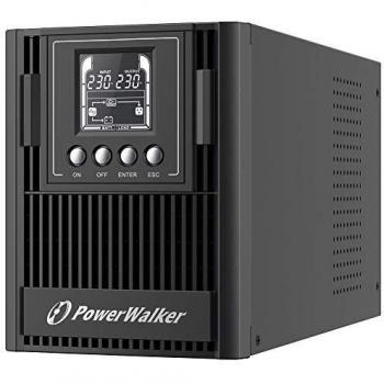 UPS PowerWalker VFI 1000 AT - Doble Conversión Online 1 kVA 900 W, 3 Salidas AC, USB/RS-232, LCD, Torre