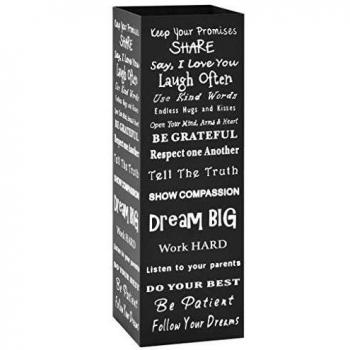 vidaXL Umbrella Stand Text Steel Black