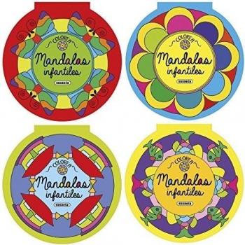 COLOREA MANDALAS INFANTILES 4 TITULOS