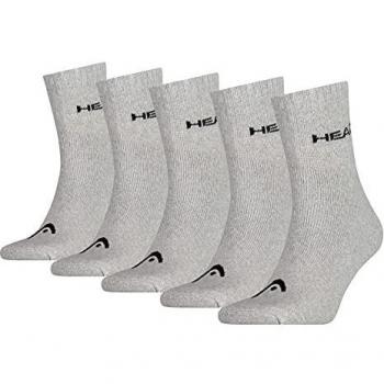 Head Short Crew Unisex, Grey, 35/38, Pack Of 5