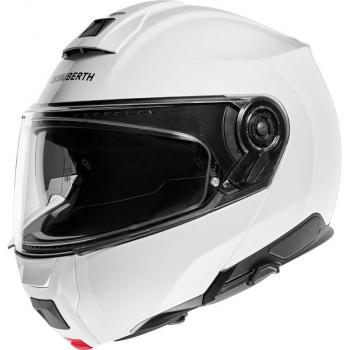 Casco Modular Schuberth C5 - Fibra de Vidrio y Carbono, Blanco (Tamaño 53)