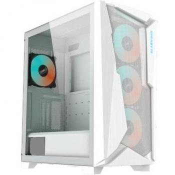 Carcasa de ordenador Gigabyte C301 GLASS WHITE Midi Tower ATX Blanco y Negro