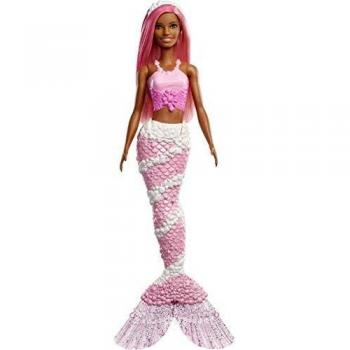 Barbie Dreamtopia - Muñeca Sirena con pelo y top rosa