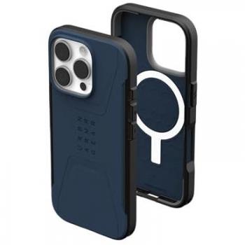 Funda UAG Civilian MagSafe Antideslizante para Apple iPhone 16 Pro Color Azul Mallard