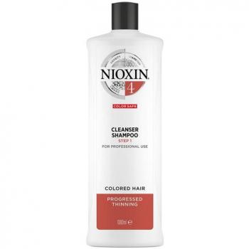 Nioxin System 4 Cleanser Shampoo for Colored Hair with Progressed Thinning 1000ml