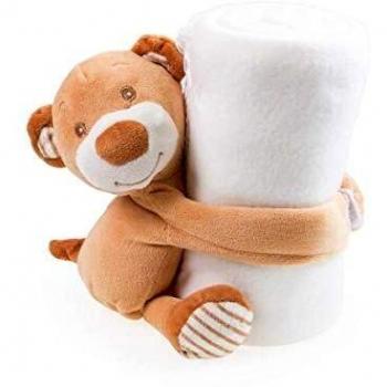 BigBuy Kids S1407094 - Manta Polar Infantil con Peluche Oso 144721