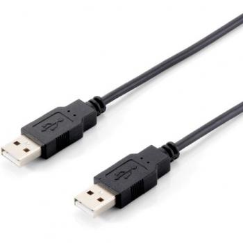 Equip 128871 - Cable USB 2.0 Tipo A Macho a Macho, Longitud 3m, Negro