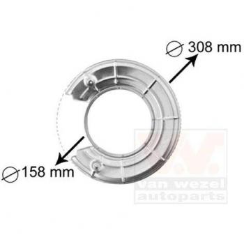 Van Wezel 3766373 Splash plate, brake disc