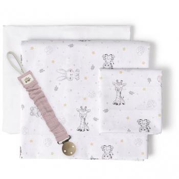 Sábanas Cuna Tríptico Koala Algodón 100% + Chupetero