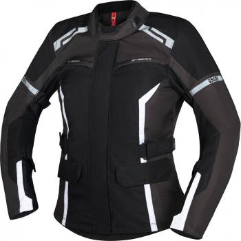 Chaqueta textil impermeable para mujer iXS Tour Evans-ST 2.0 Negro-Gris-Blanco