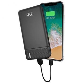 Powerbank T'nB 10.000 mAh - Carga Rápida 10W, 2 Puertos USB, Negro