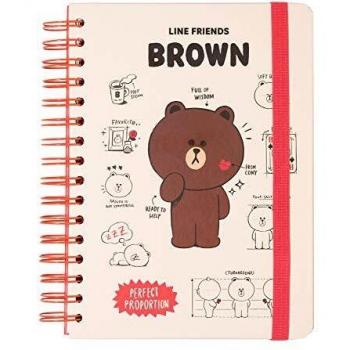 ERIK - Cuaderno de notas A5, Bullet Journal Line Friends