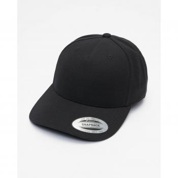 Flexfit YP Classics 5-Panel Premium Curved Visor Snapback Cap - Black