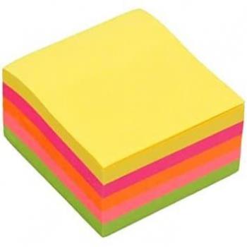 Bloc de Notas Adhesivas Bismark Neón 50x50mm 250 Hojas Surtido
