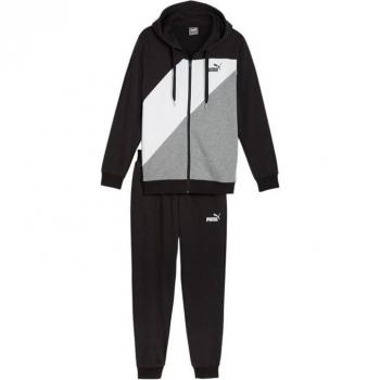 Chándal Puma Power Hombre Gris y Negro (XXL)