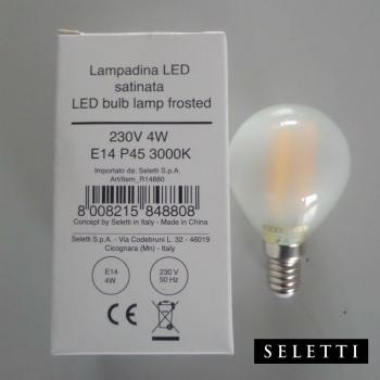 Bombilla LED E14 4W 2.700K Lámpara Mono Interior