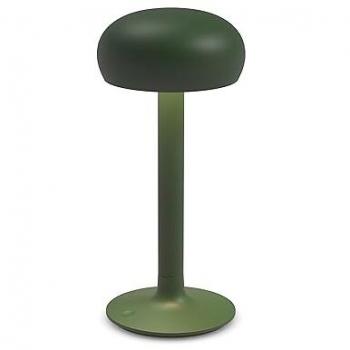 Lámpara de mesa LED recargable Emendo, verde esmeralda, atenuable, IP44