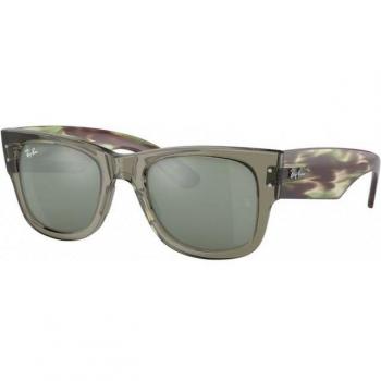 Ray-Ban RB0840S Mega Wayfarer 66355C Unisex Square Green Sunglasses