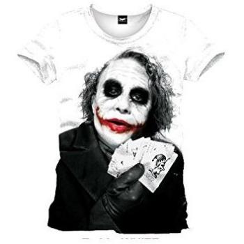 Batman Joker Poker Camiseta Blanco L