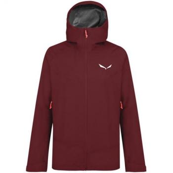 Chaqueta mujer Salewa Puez GORE-TEX Paclite granate con capucha - L