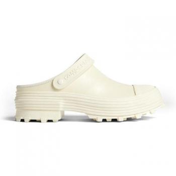 CAMPERLAB Traktori White Smooth Leather Formal Shoes for Men in size 42 and size 9