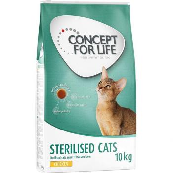 Concept for Life Cat Food - Bulk Pack - Sterilised Cats with Chicken (2 x 10 kg)