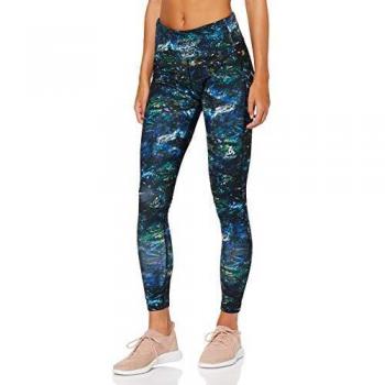 odlo - Mallas para Mujer, Mujer, Color Black Multicolour AOP FW19, tamaño Medium