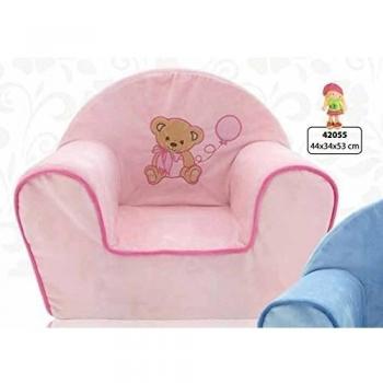 LLOPIS - Sillon Osito Globo Rosa 44x34x53