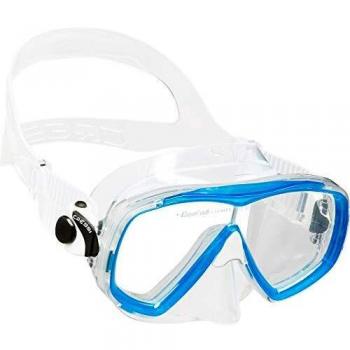 Cressi Estrella Mask Máscara de Buceo de Silicona Premium, Unisex-Adult, Transparent/Aquamarin, One Size