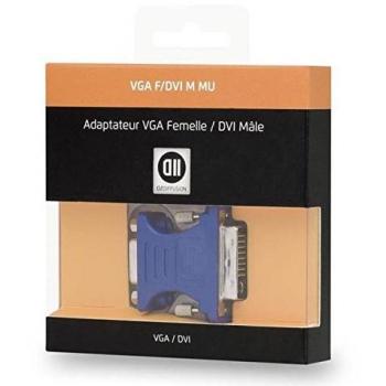 Adaptador VGA hembra a DVI macho DVI-I 24+5
