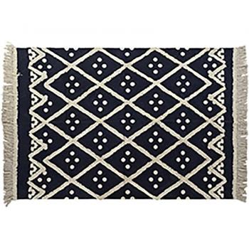 Alfombra DKD Home Decor Beige Azul marino 120 x 180 x 0,7 cm