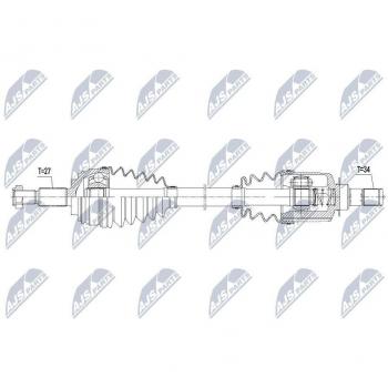 Árbol de transmisión NTY NPW-RE-081 con características de alta resistencia y durabilidad