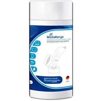 MediaRange MR722 Kit de Limpieza para computadora Paños húmedos para Limpieza de Equipos - Kit de Limpieza para Ordenador
