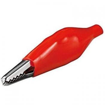 Pinza de Cocodrilo Aislada Roja 48 mm - 2 Piezas