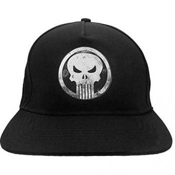 Gorra Snapback Unisex Negra con Logo de Punisher de Marvel Comics
