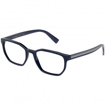 Dolce & Gabbana DG3338F Asian Fit 3280 Armazones para Hombre Azules, Lentes Recetados, Ajuste Asiático, 56 mm