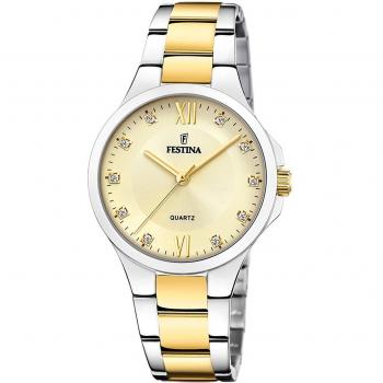 Reloj Festina Mademoiselle F20618/1 para Mujer con Esfera Beige y Caja de Acero Multicolor de 34 mm