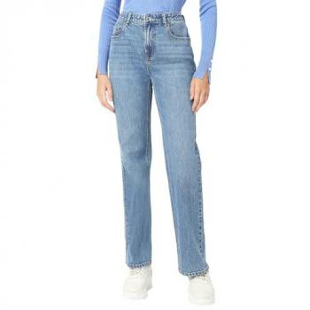 Vero Moda Tessa Women's High-Waist Straight Fit Jeans - Medium Blue Denim 27/34