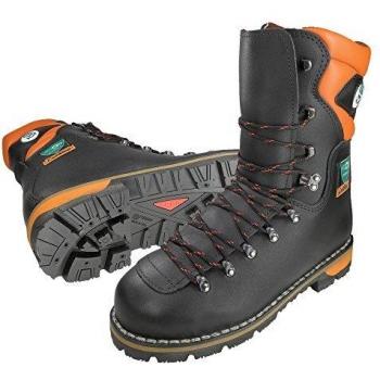 Botas de Seguridad Forestal Kl. 2, Talla 42, Eibe, DIN EN ISO 17249 A, Color Negro