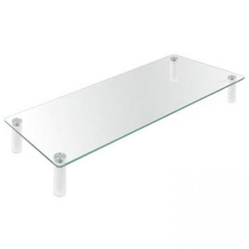 Soporte Elevador para Portátil TooQ TQMR061 de Vidrio Templado, Transparente, Carga Máxima 20Kg
