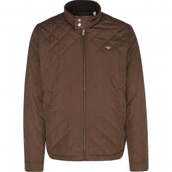 Chaqueta Acolchada Cortavientos Gant para Hombre - Marrón - Talla L - Poliéster Reciclado, Sostenible