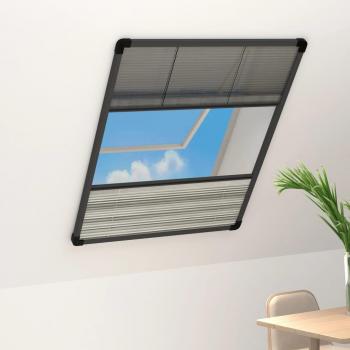 Mosquitera plisada Dia e Noite para ventanas contra el sol de aluminio 60x80cm