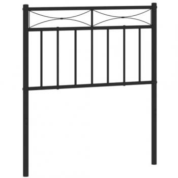 Cabecero de metal negro 75 cm