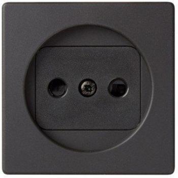 Simon - 82040-38 tapa enchufe bipolar+seguridad s-82 grafito Ref. 6558238230