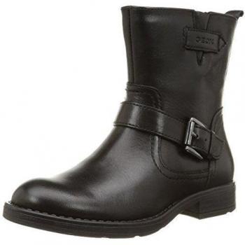 Geox JR SOFIA F - botas de cuero niña, color negro, talla 30