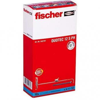 Fischer DuoTec 12 S PH Taco de Vuelco con Tornillo de Cabeza Plana