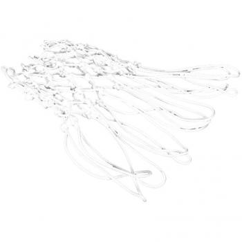 4 Mm De Nylon Trenzado 12 De Bucle No Látigo Canasta De Baloncesto - White
